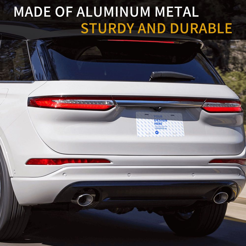 Lightweight And Durable Car Aluminum Front License Plate Lightweight And Durable Car Aluminum Front License Plate
